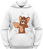 Moletom personalizado Tom & Jerry / Flanelado com capuz e bolso Canguru